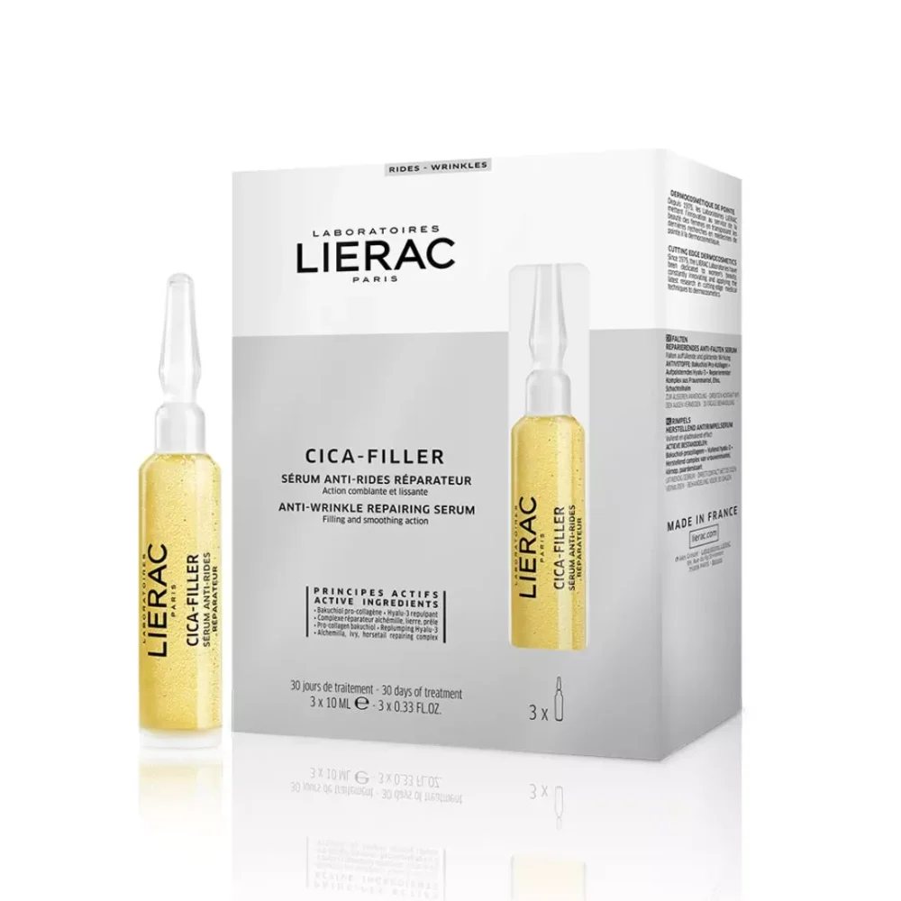lierac cica-filler serum anti-rides reparateur 3 ampoules *10ml