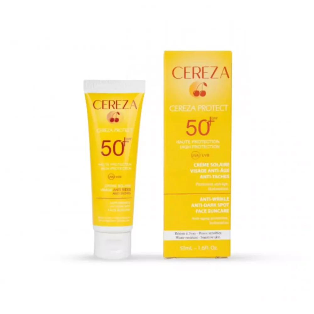 cereza creme solaire 3en1 anti age et anti tache 50ml