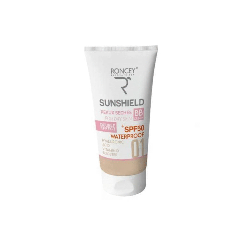 RONCEY ECRAN SUNSHIELD WATERPROOF SPF50+ TEINTE 01 PEAU SÈCHE 50ML
