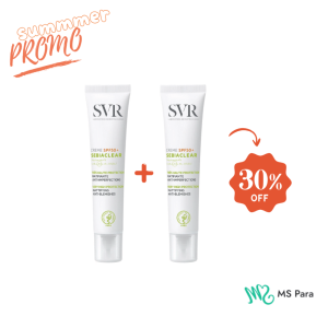 SVR Creme sebiaclear spf50+ 50ml – 30% sur 2eme