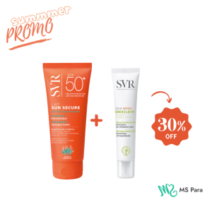 SVR PACK SUN SECURE Lait + svr Creme sebiaclear SPF50+ (-30%)